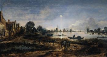 Aert Van Der Neer : Moonlight